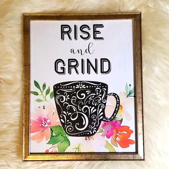 Other - 2 for $20 Coffee Rise and Grind Decor
